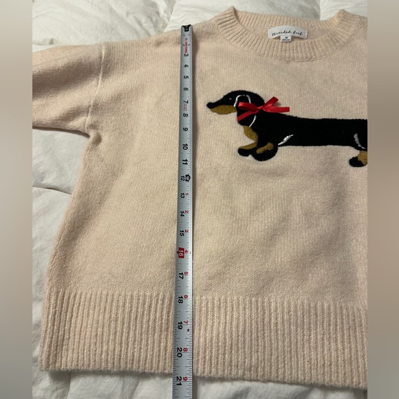 Threaded Leaf Dachshund Intarsia Knit Sweater - NWT - Size M - Picture 12 of 13